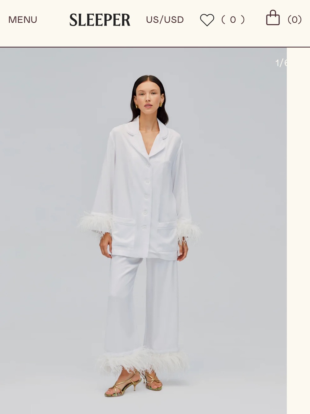 Sleeper White Pajama Set